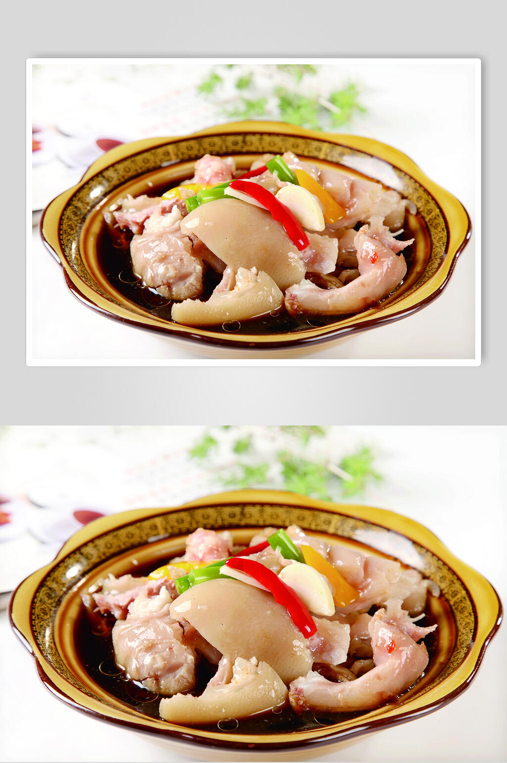 脆爽猪手美食高清图片素材