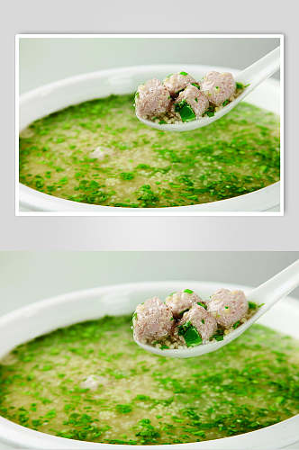 养生莲丸汤美食图片