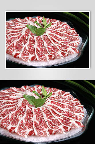 雪龙三角牛腩美食摄影图片