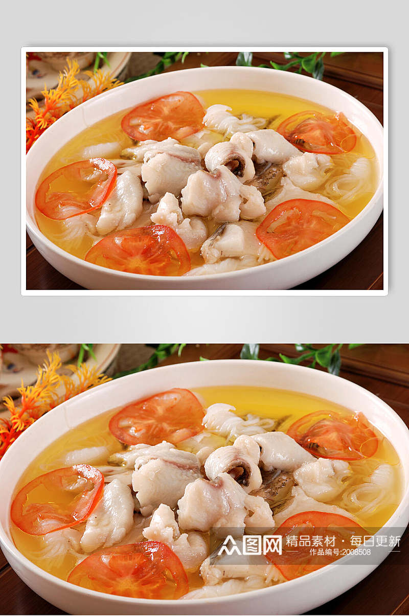 鸡汤岩鲤食品高清图片素材