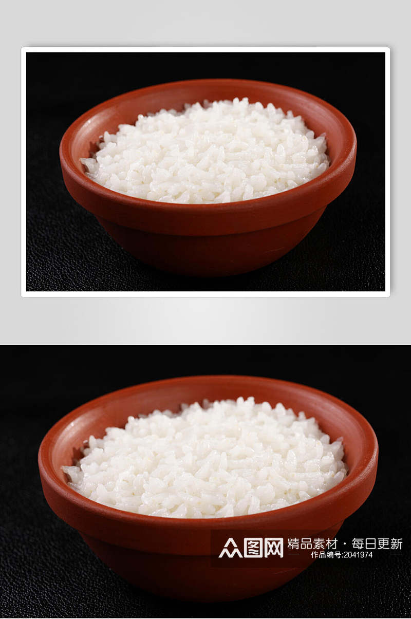 白米饭蒸米饭高清图片素材