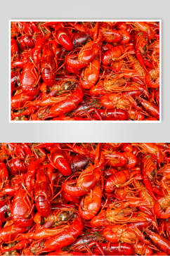 新鲜麻辣小龙虾食物图片