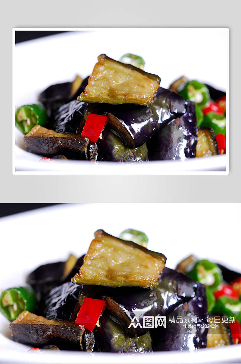 脆皮茄子美食食品图片素材