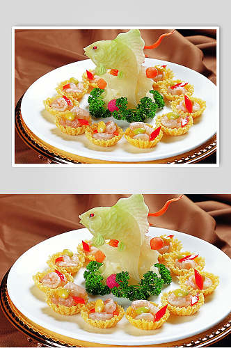 金盏水晶虾食物图片
