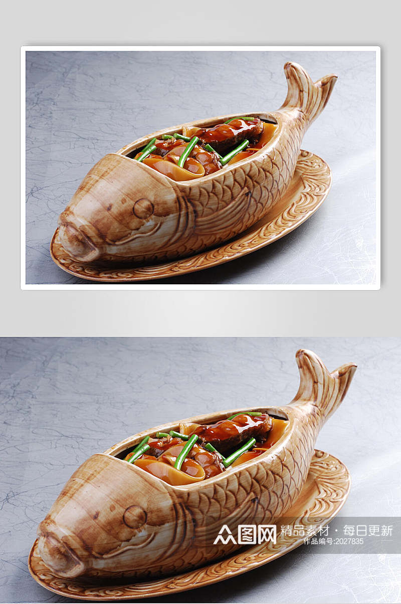鮰鱼炖粉条元食物图片素材