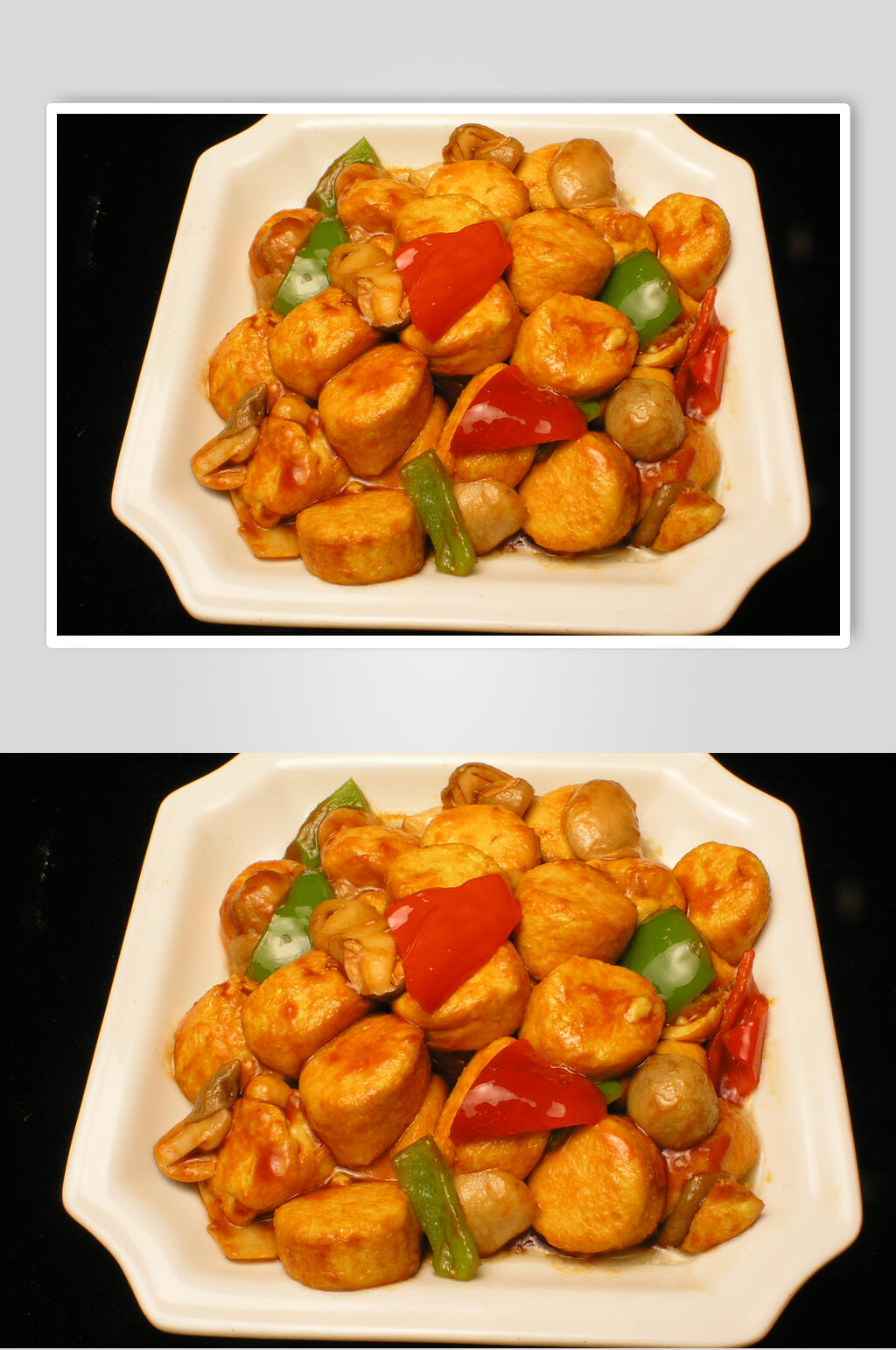 红烧日本豆腐高清图片素材