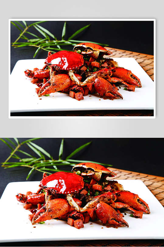 招财蟹美食食物图片