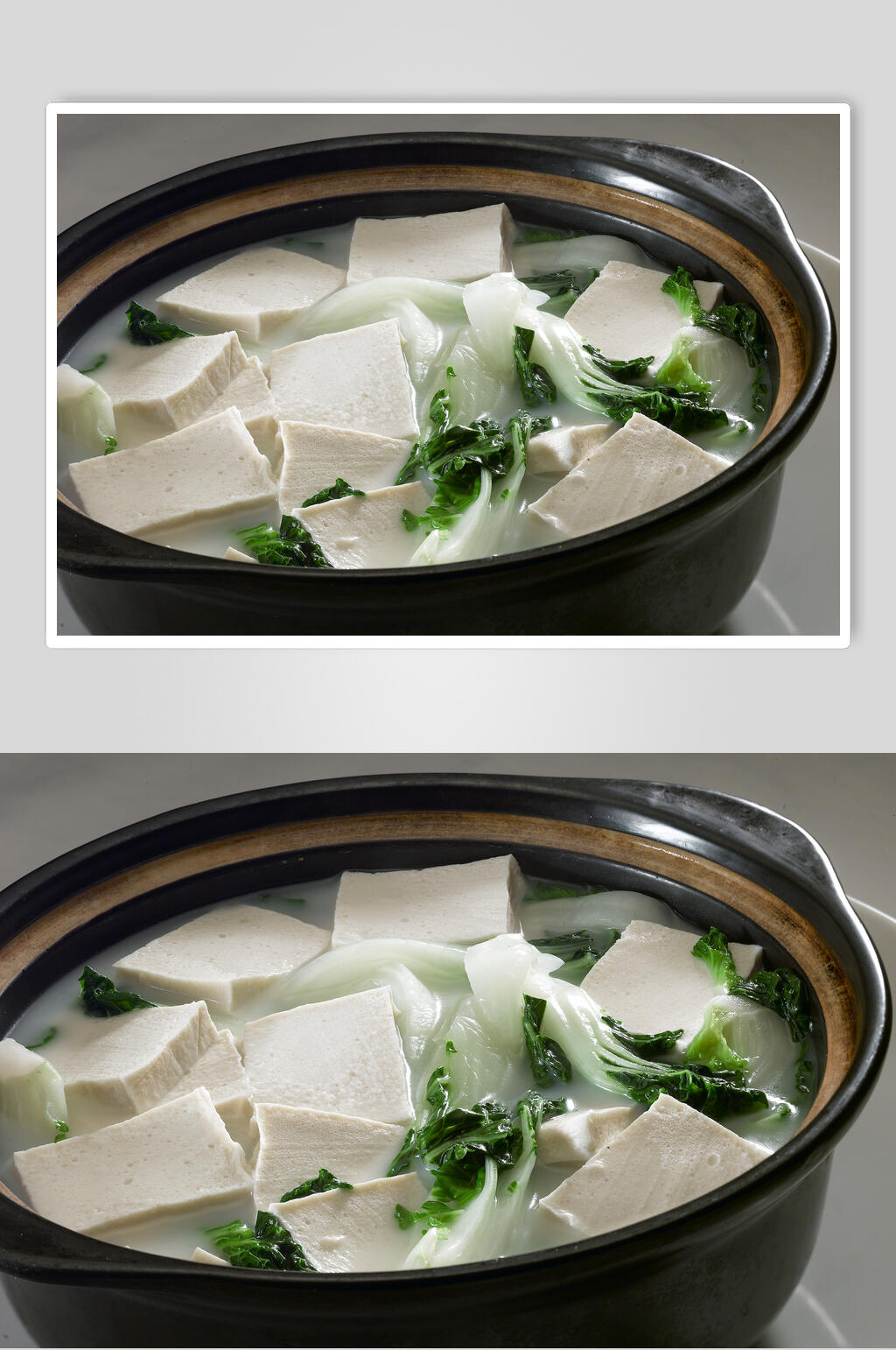千叶奶白菜煲美食摄影图片素材