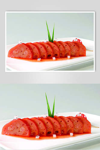 酥香糯米藕美食食品图片
