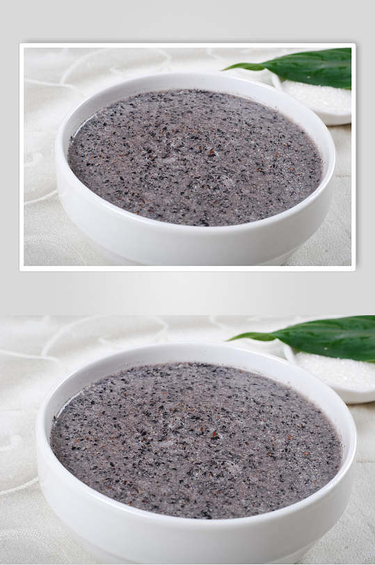黑芝麻糊粥美食食物图片