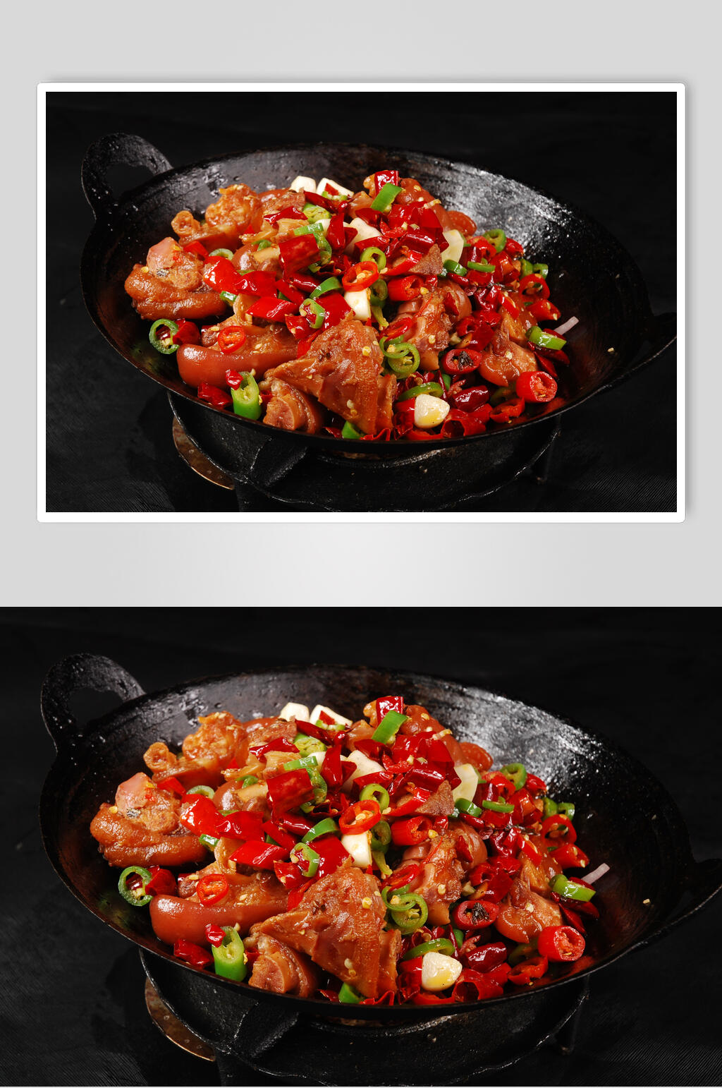 香辣干锅蹄花餐饮食品图片素材