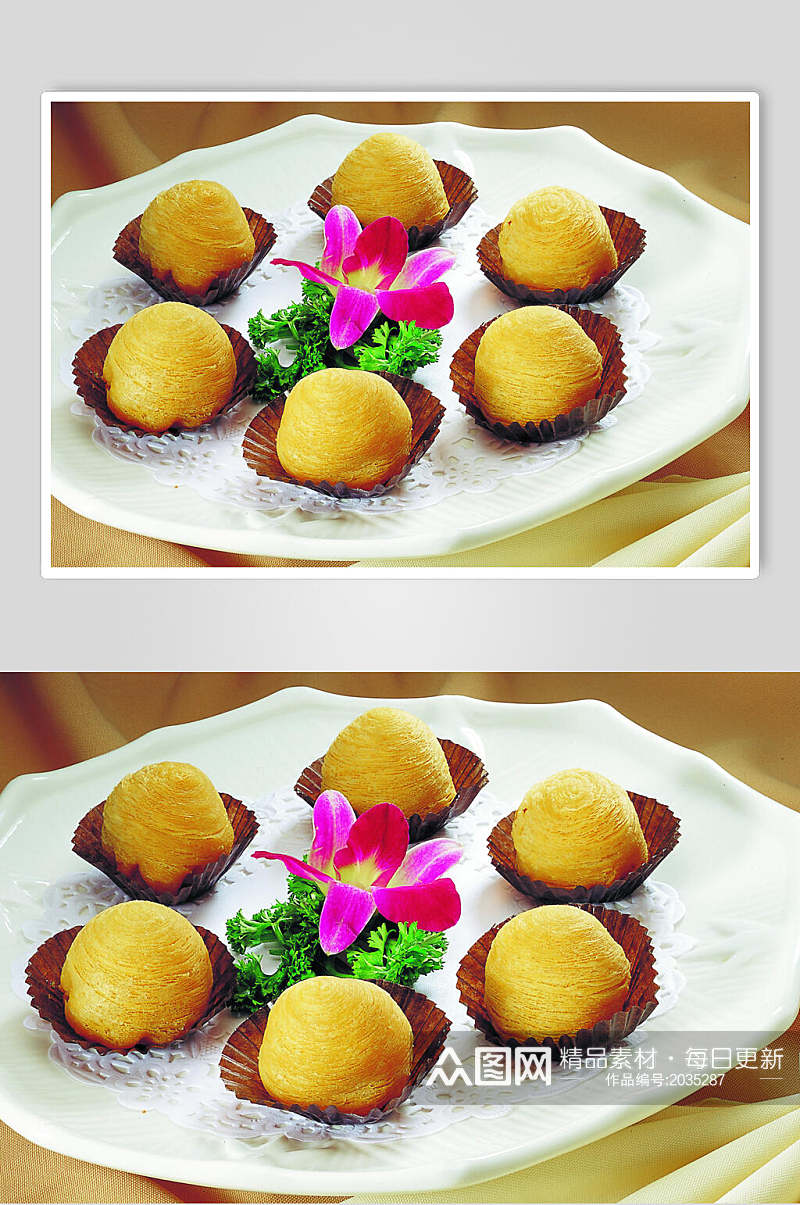 飘香榴莲酥食品图片素材
