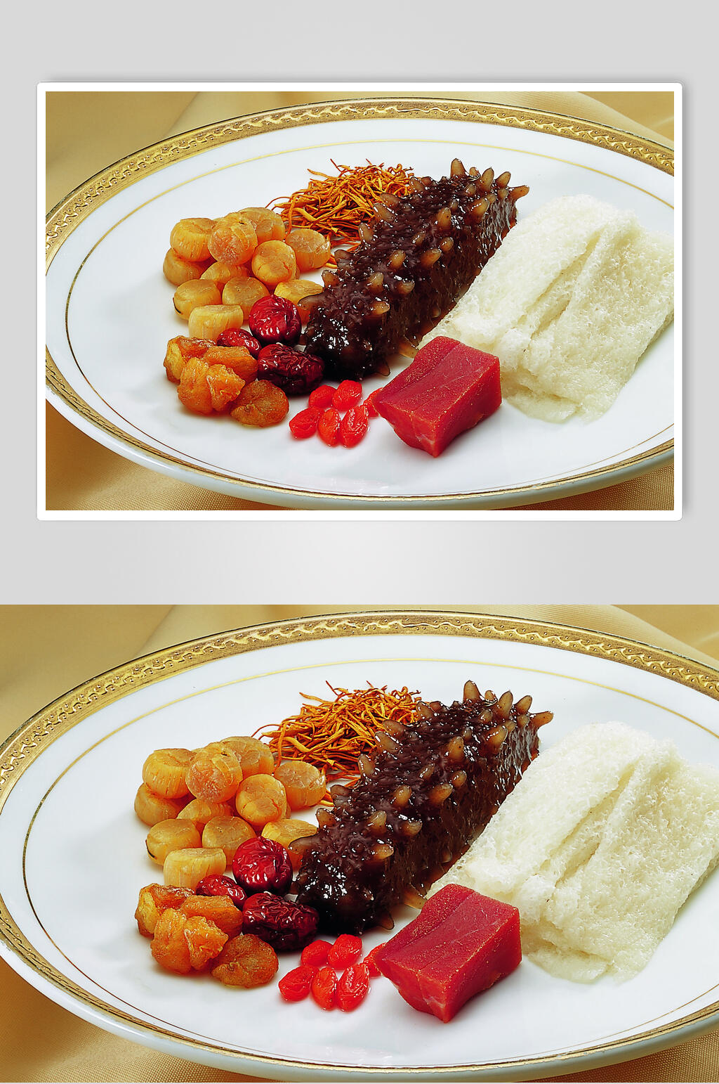 清汤炖辽参元位美食图片素材
