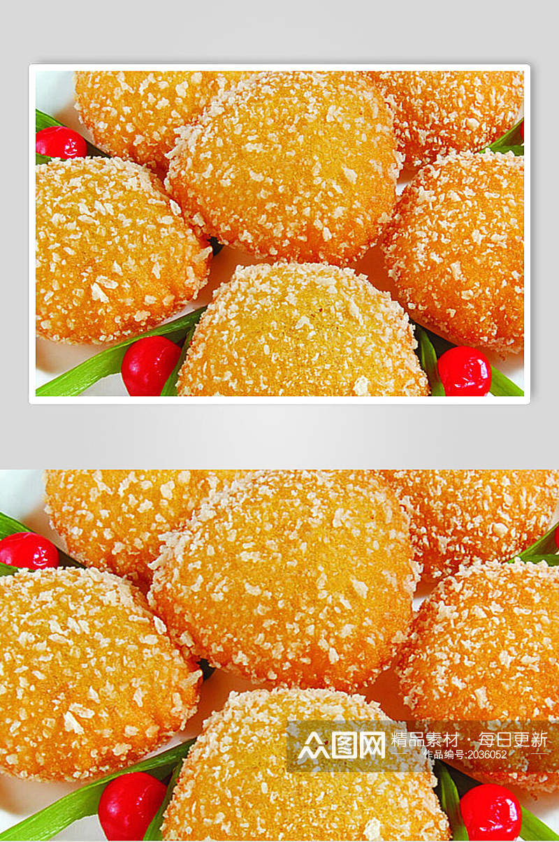 特色南瓜饼食品高清图片素材