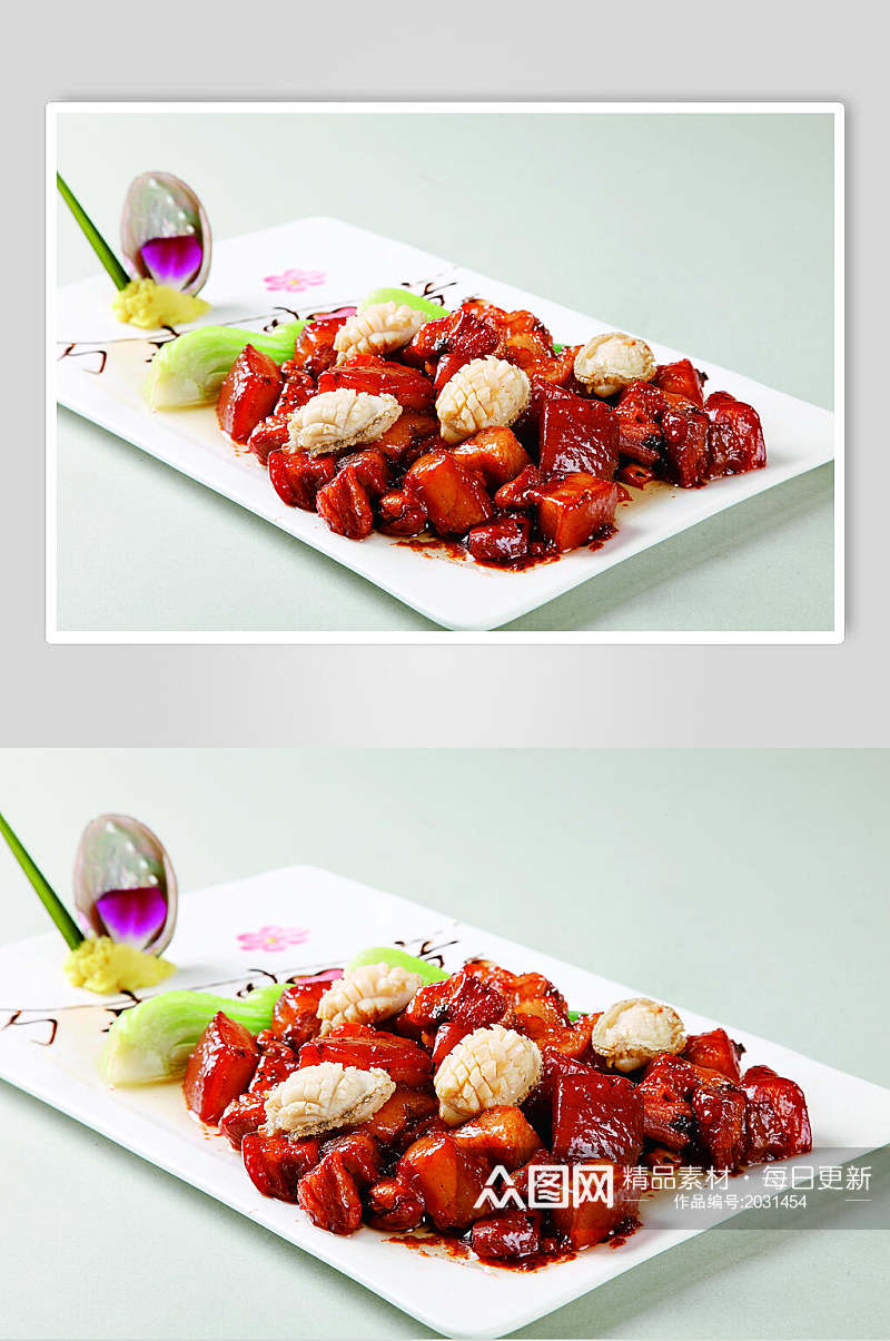 台湾卤肉捞鲜鲍食物图片素材