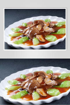 草菇菜心食品摄影图片