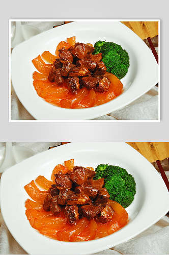 红烧野生鹿肉美食图片