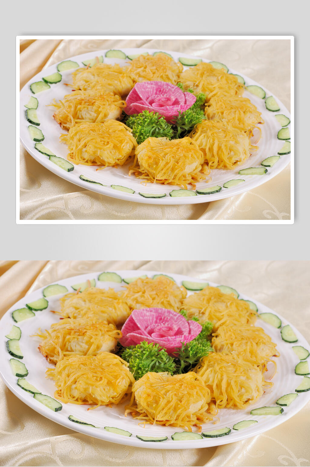 小米地瓜丝美食食品图片素材