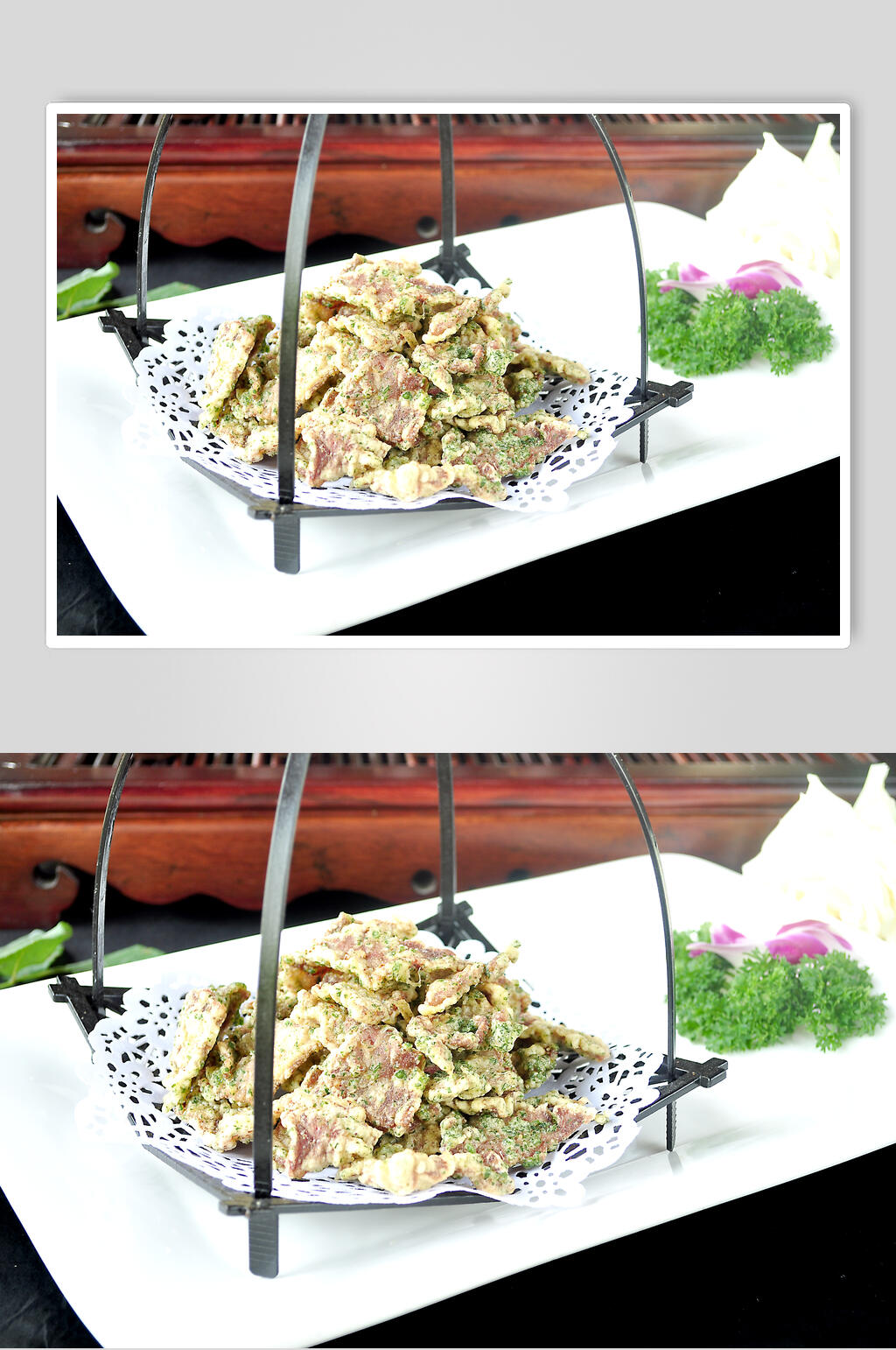 牦牛藿香牦牛肉餐饮实拍图片素材