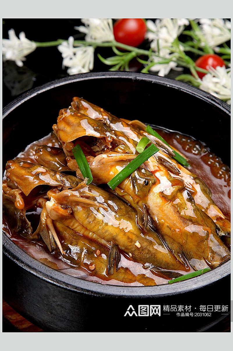 石锅黄沽鱼元食物图片素材