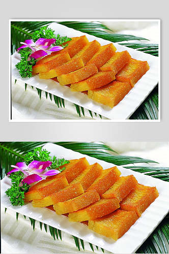 鱼翅黄金糕美食高清图片