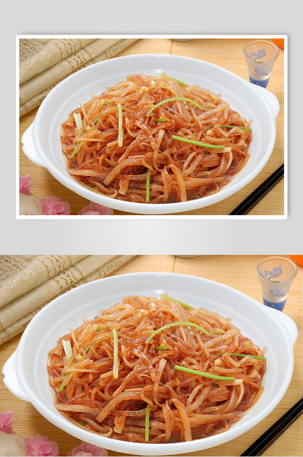 萝卜丝炒粉丝美食摄影图片素材