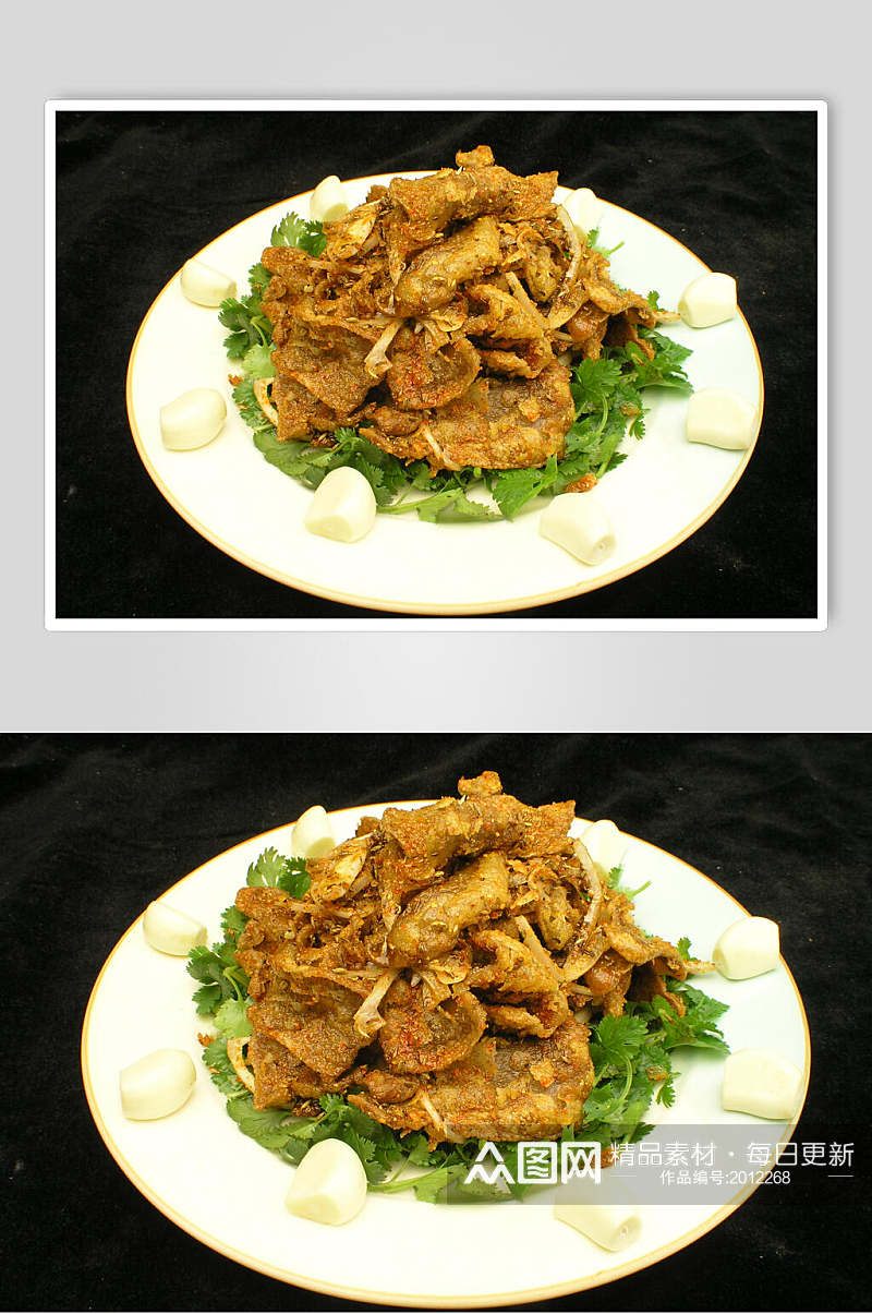 蒙古烤腰片食品摄影图片素材