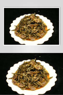 干虹豆拌鸡胗食品高清图片