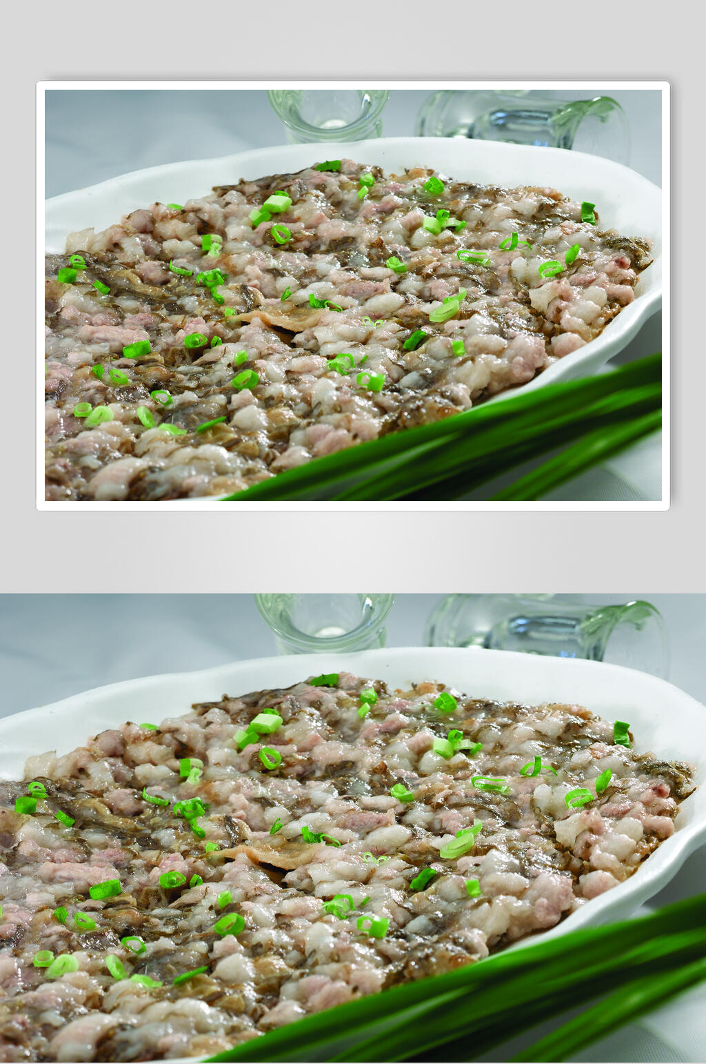 梅菜蒸肉饼美食摄影图片素材