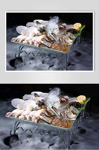 生猛海鲜缤纷海鲜组合餐饮食品图片