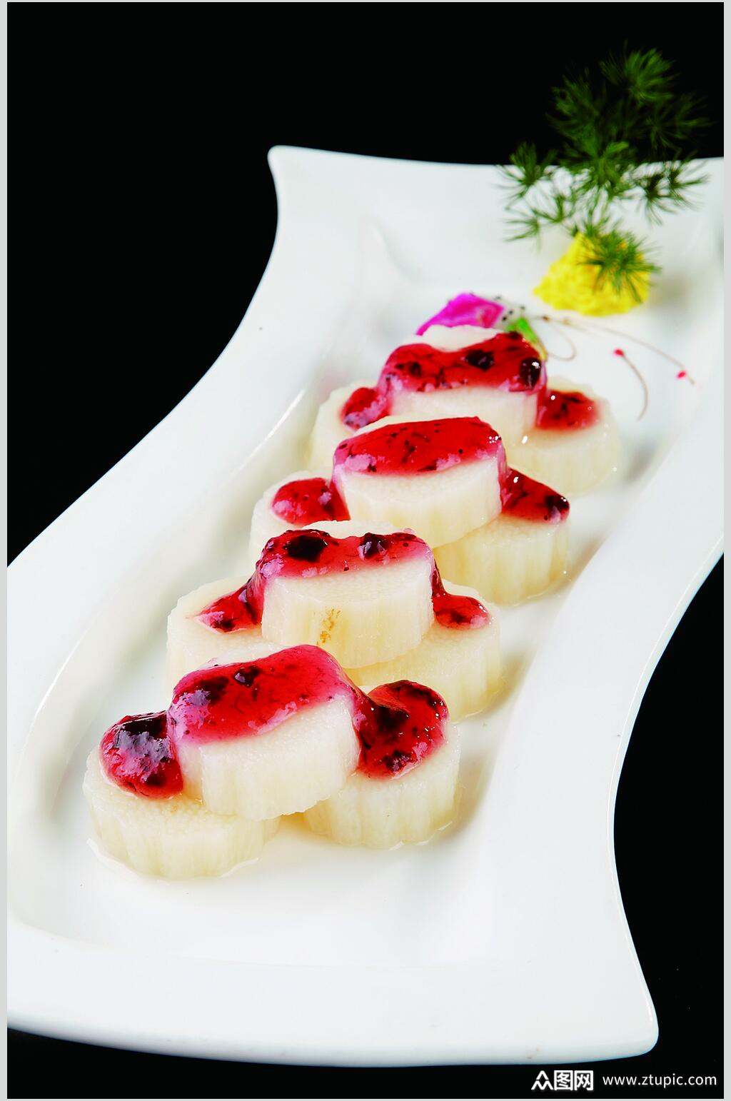 创意美味蓝莓山药美食食物图片素材