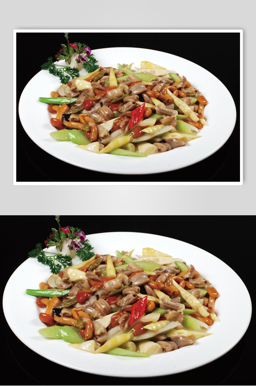 罗汉一品鸭舌美食摄影图片素材