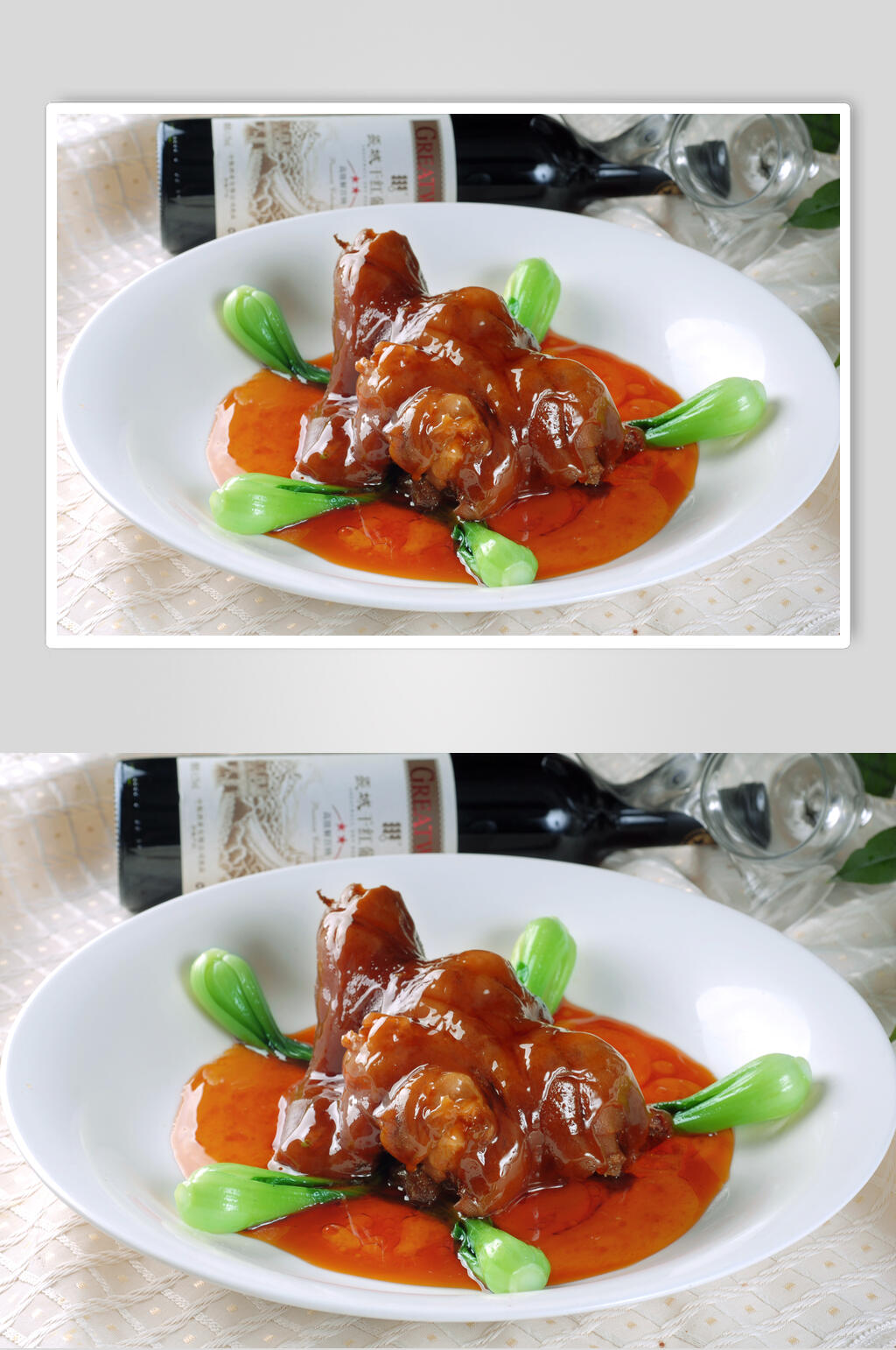 红扒牦牛掌美食图片素材