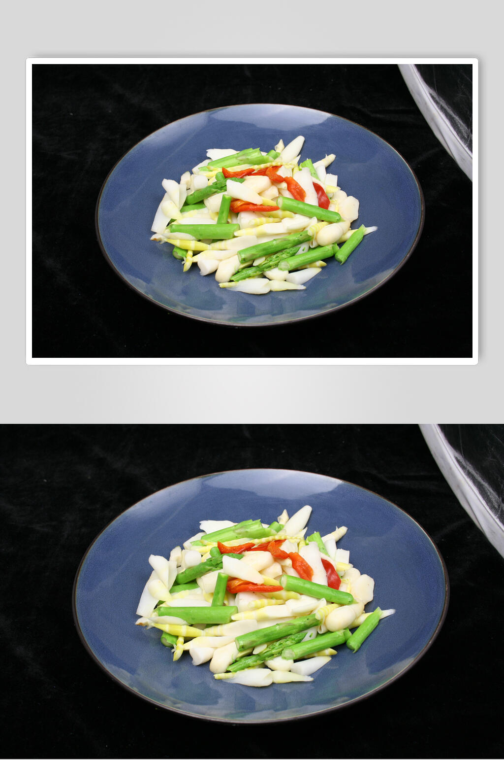 双笋小白菇食品摄影图片素材