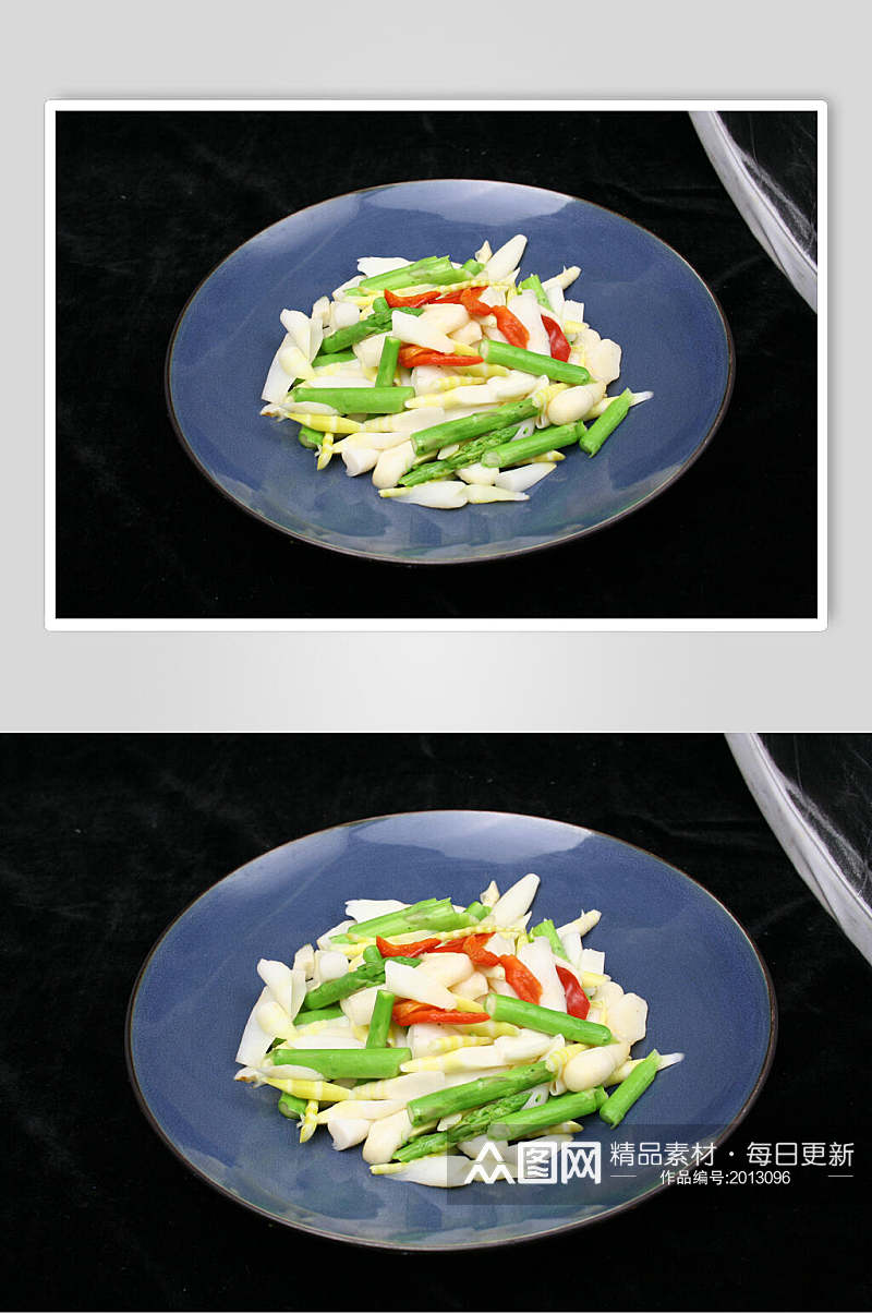双笋小白菇食品摄影图片素材
