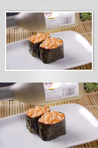寿司类螺肉军舰寿司美食图片