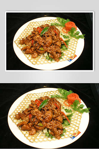 蒙古酱牛肉食品摄影图片
