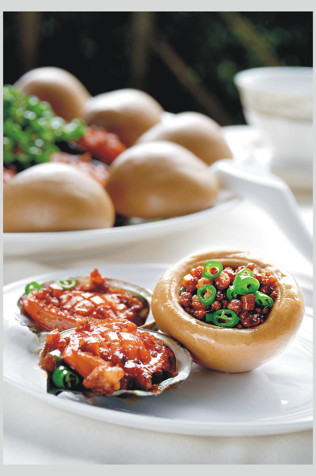 麦包靓鲜鲍餐饮实拍图片素材