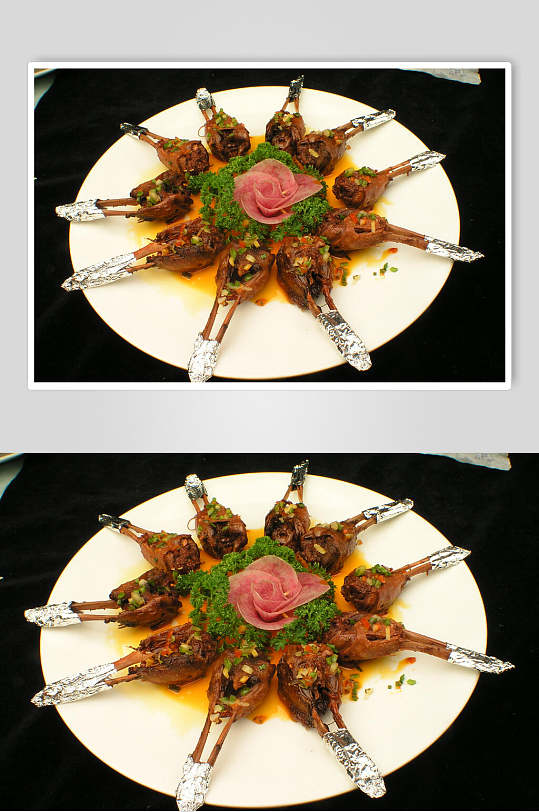 美极鸭下巴美食摄影图片