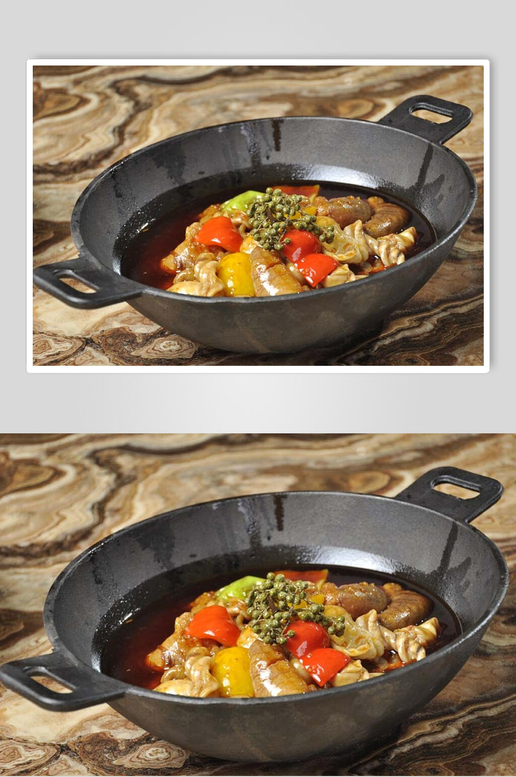 铁锅鱼杂食物图片素材