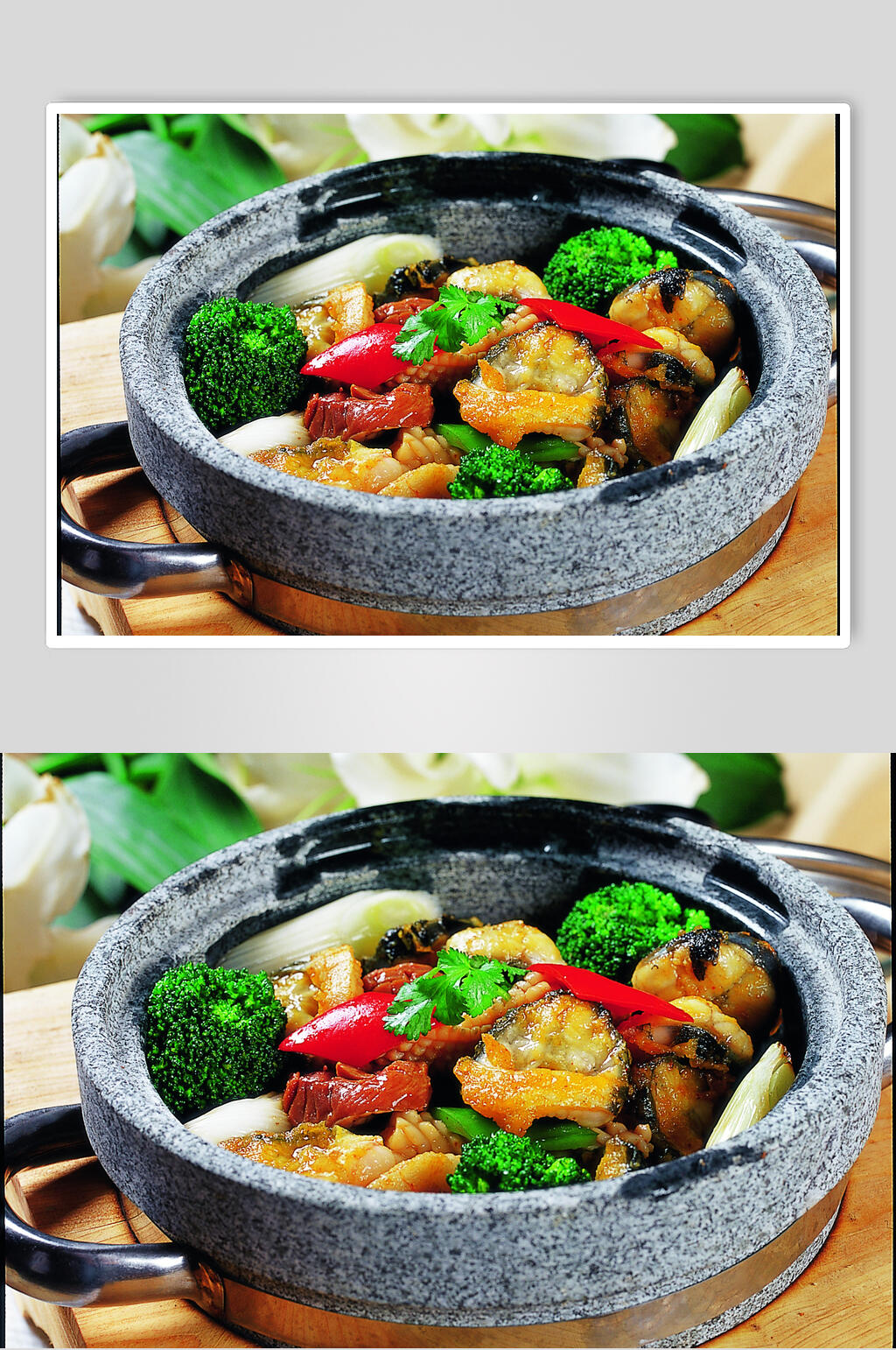 石锅鸡胗烧鳗鱼元例美食食品图片素材