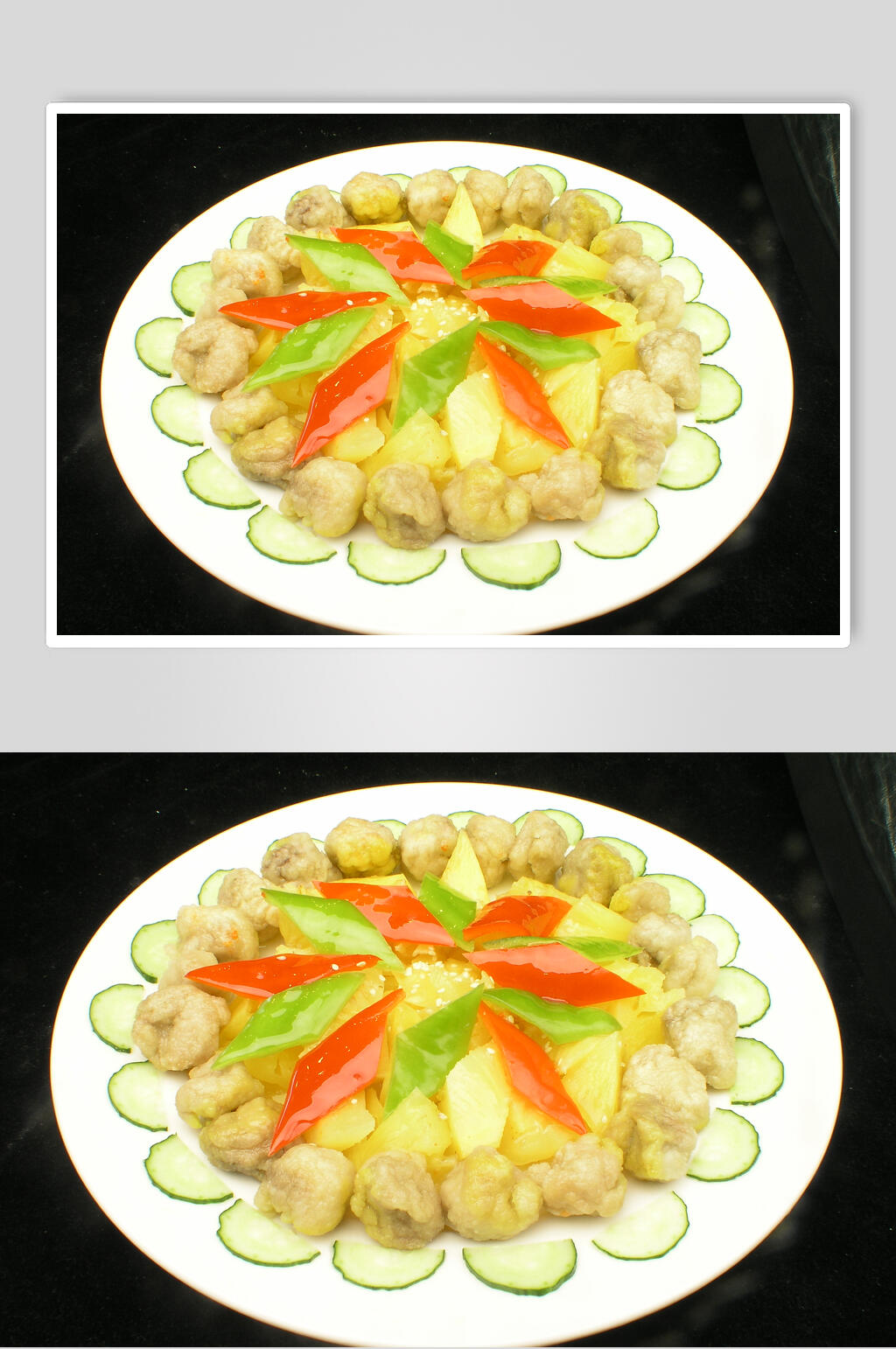 菠萝咕咾肉餐饮食品图片素材