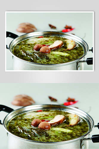 酸菜鱼锅食物图片