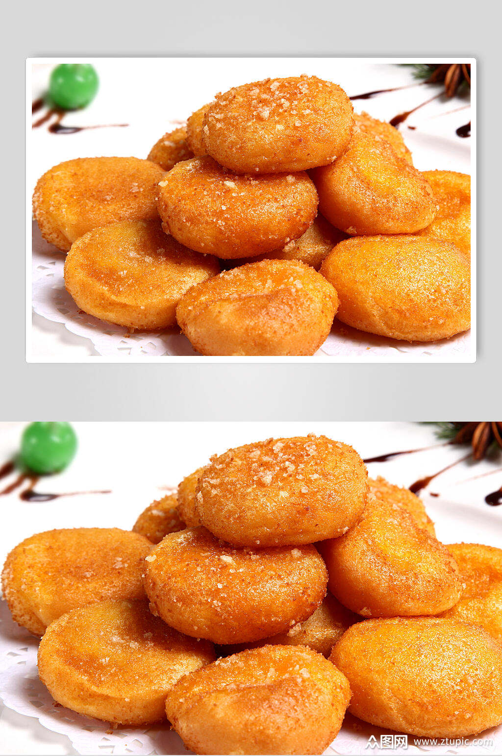 金黄南瓜饼打半打美食高清图片素材