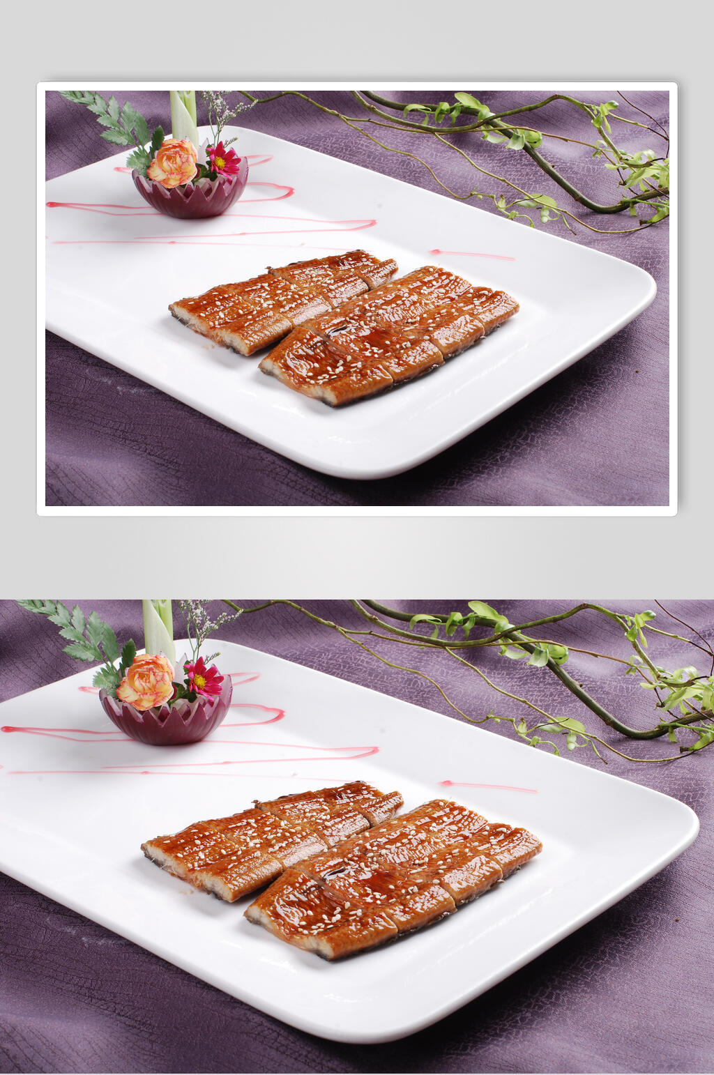 吊烧鳗鱼例食物高清图片素材