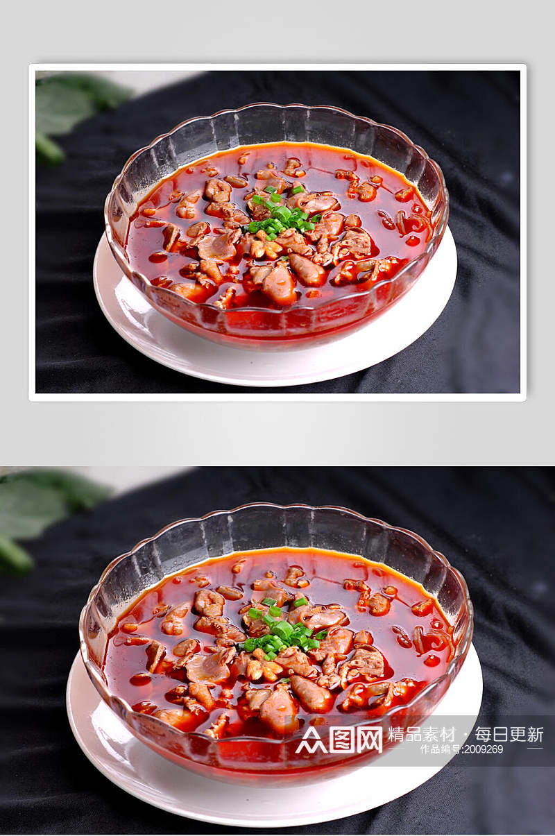 热菜苕粉鸡杂美食摄影图片素材