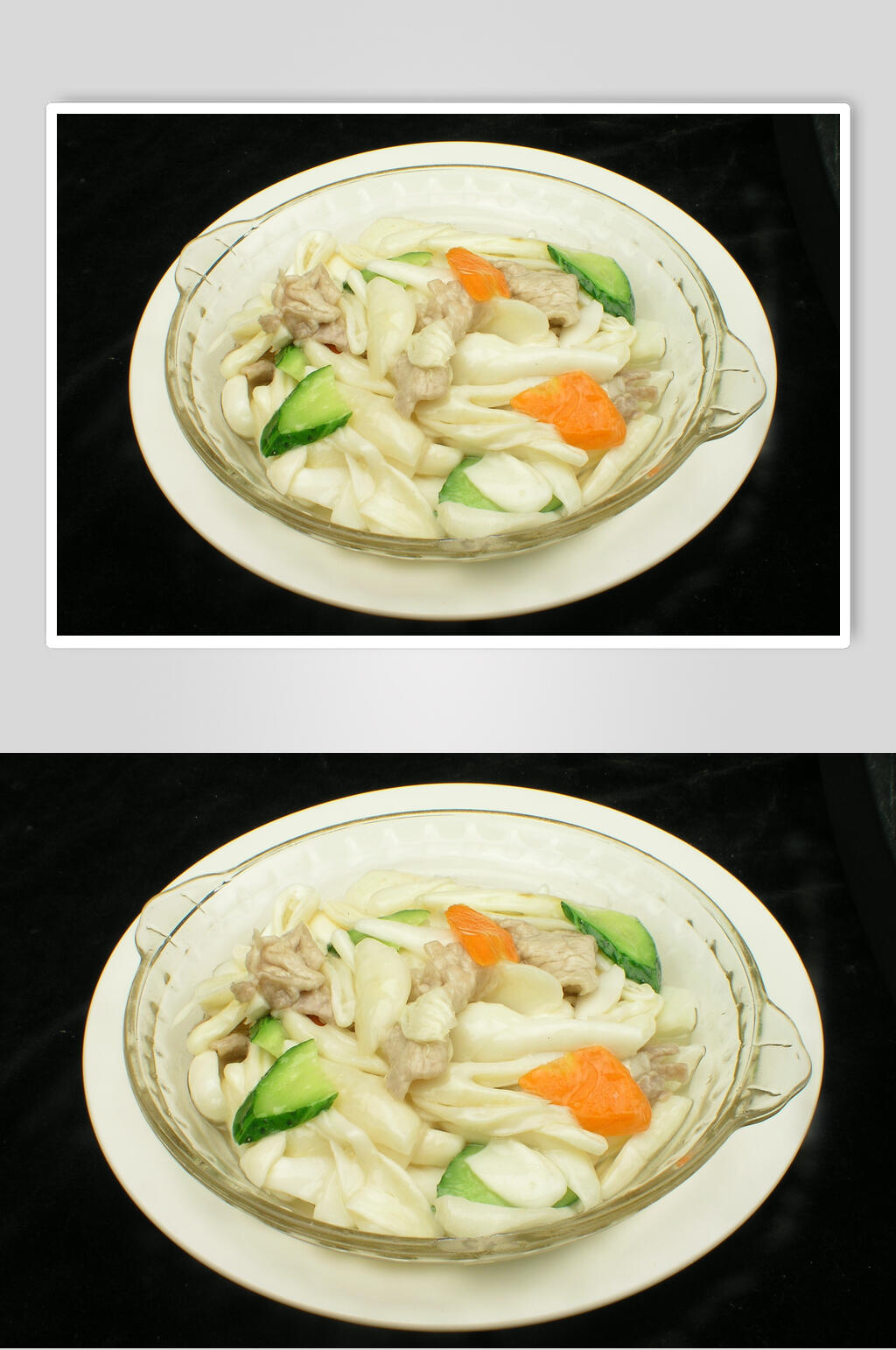 鸡腿菇烧肉食品高清图片素材
