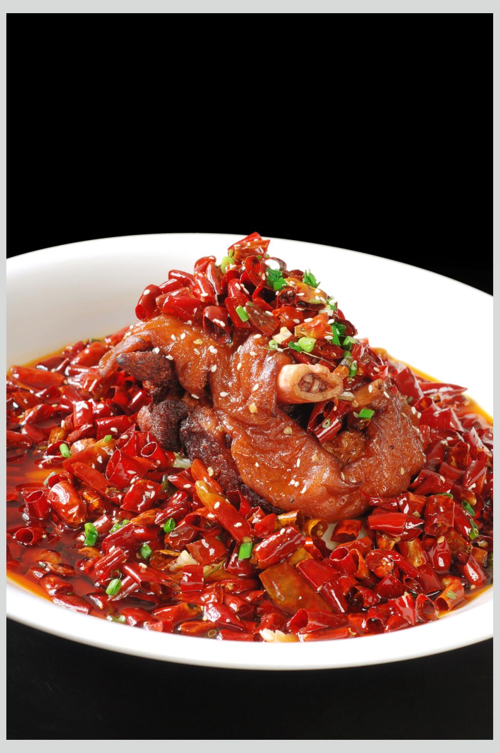 香辣美味鸿运肘子美食图片素材