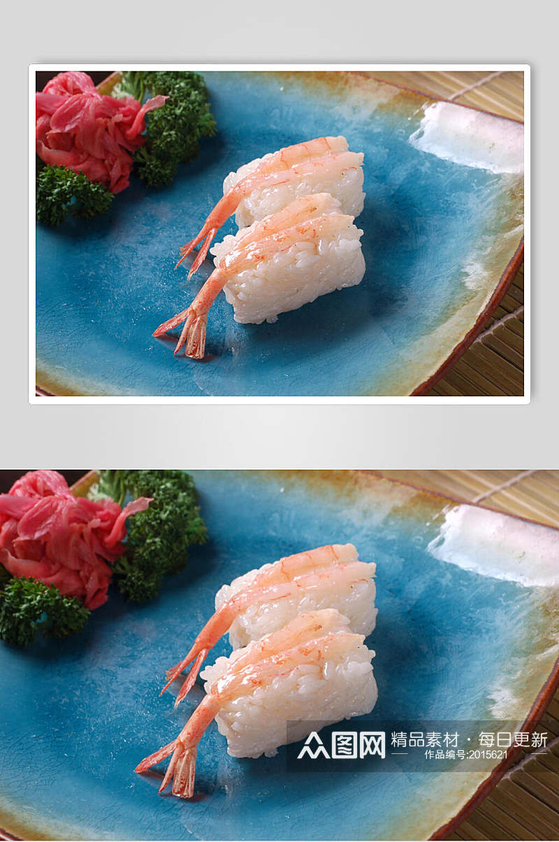寿司类甜虾握美食图片素材