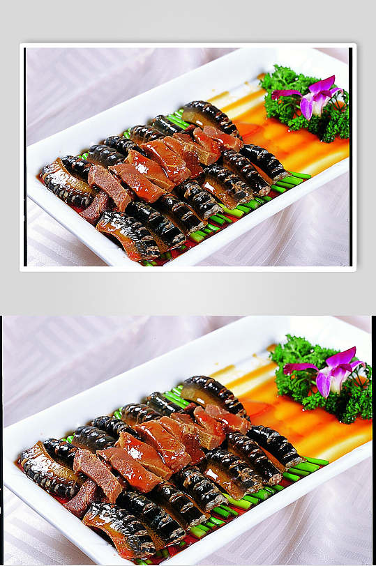 腊味烧鳝节美食食物图片